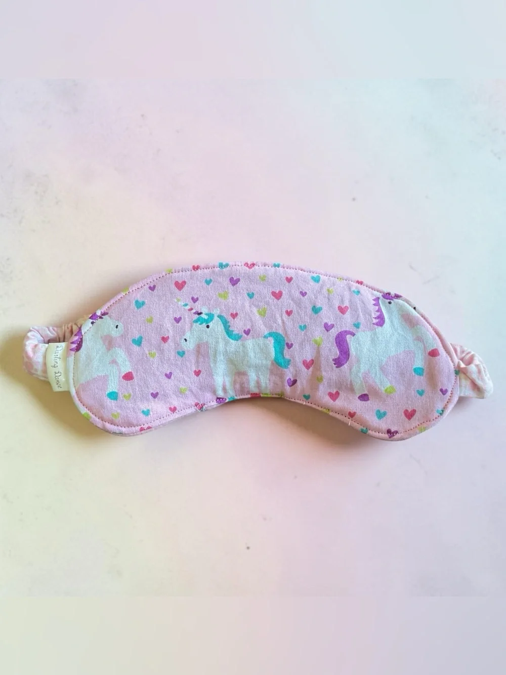 Pink Unicorn Print Kids Sleep Mask